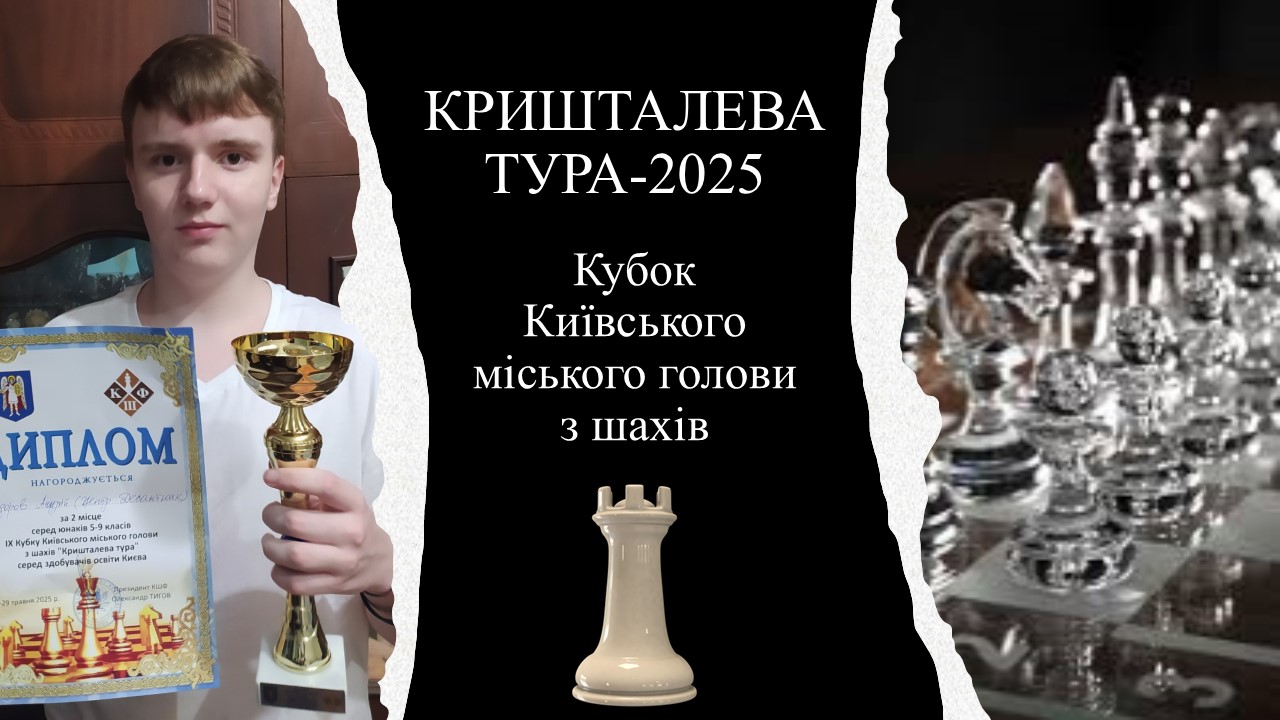 Вітаємо Федорова Андрія з блискучим другим місцем на міському етапі Кубку «Кришталева тура»!